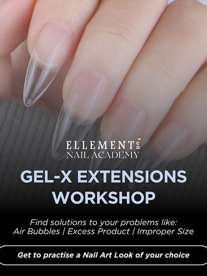 Master the trending Gel-X extension technique with us. This workshop helps you find solutions for common problems like air bubbles and improper sizing, and you get to practice a nail art look of your choice.