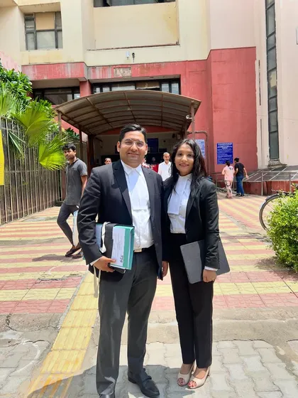 A Saturday spent in court for cross-examinations with my colleague. The work of a trial lawyer often extends beyond the typical work week, requiring dedication and thorough preparation.