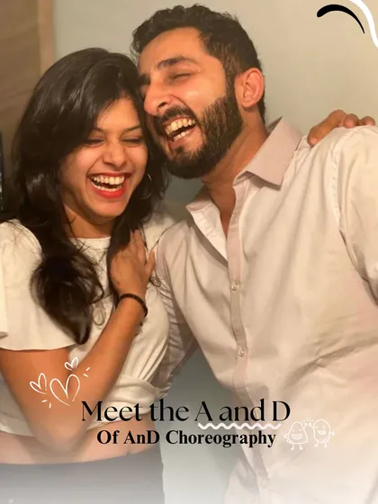 This is us, Akshay and Dionne, the 'A' and 'D' in AnD Choreography. We're the duo behind the scenes, and our goal is to make your event feel like a celebration, not a production. The laughter you see here is what we bring to every project.