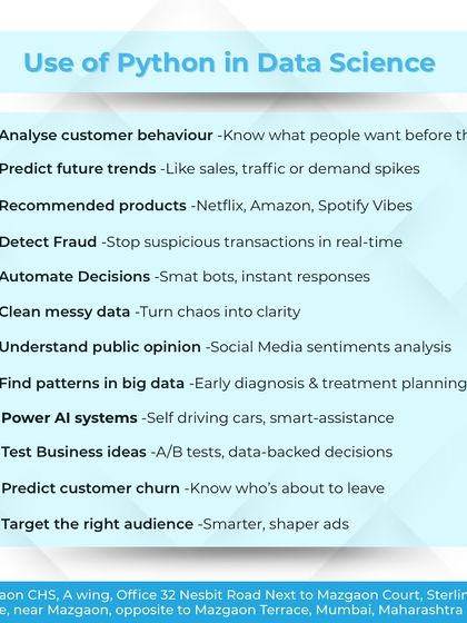 A look at the real world use of Python in Data Science. From analyzing customer behavior and detecting fraud to powering AI systems in self driving cars, Python is behind it all.