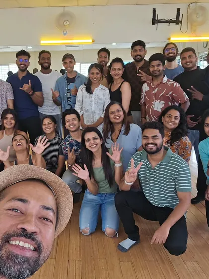 A selfie with the newest members of our dance family. Finishing a Level 1 batch is a huge milestone, and we're so excited to see them on the social dance floor.