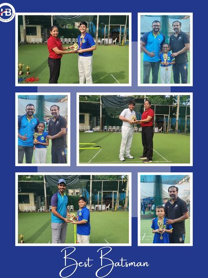 The "Best Batsman" awards from the Monsoon Tournament. We believe in acknowledging standout performances to motivate young players to hone their individual talents.