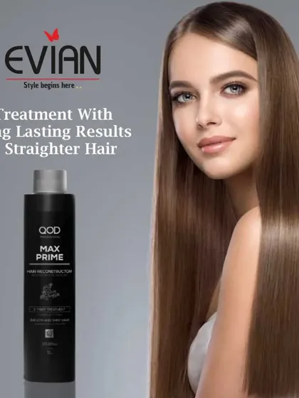 For clients seeking long-lasting straightness and frizz control, I offer treatments like QOD Max Prime. This service provides a sleek, smooth finish that reconstructs the hair fiber.