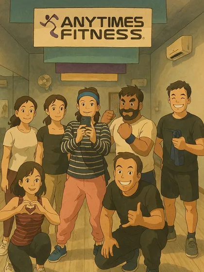 Our FitFam, reimagined in the magical Ghibli art style. This captures the spirit of our community perfectly.