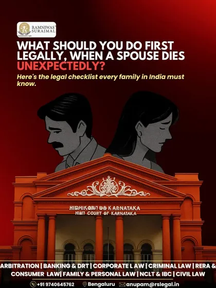 The loss of a spouse is devastating, and the legal steps that follow can be confusing. This checklist outlines the essential legal actions every family must take, from obtaining a death certificate to securing property rights and handling inheritance claims. I provide the guidance needed to navigate this difficult time with dignity.