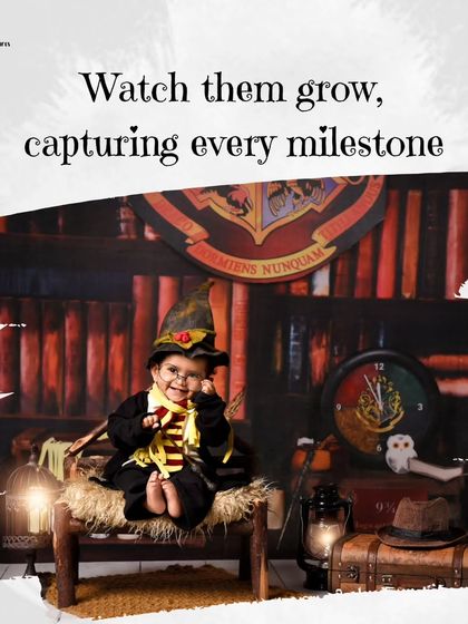 This graphic showcases my commitment to capturing every milestone, using the popular Harry Potter theme as an example of the creative possibilities we can explore together.