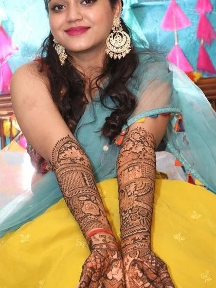 Lucky Mehndi Artist - Bridal Mehndi Full Bridal Mehndi (Hands & Arms) photo 75