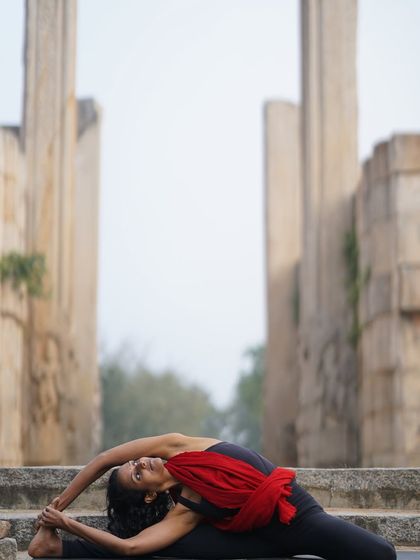 Trying something new can be scary. But the cost of staying the same is often greater. This side-bending posture, Parighasana, reminds me that growth, while uncomfortable, begins with a single, small step forward.