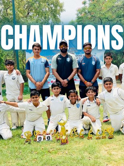 The full team of young champions. A debut tournament and they came out as winners. The future is bright.