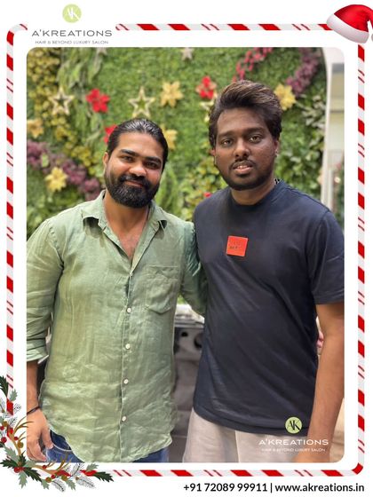 We are honored to welcome and style talented individuals like RJ Malishka and director Atlee, providing them with a premium and private salon experience.