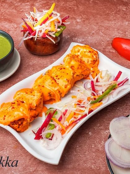 The Chicken Barra Tikka is a rich and flavourful option. Grilled in the tandoor, it's loaded with our chef's special barra sauce for a creamy and spicy finish.