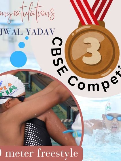 Ujjwal Yadav secured a hard-earned bronze in the 200m Freestyle at the CBSE Competition. A great fight to the finish.