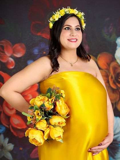 This series showcases my artistic fabric draping service, using a brilliant yellow fabric to create stunning, wing-like effects and elegant silhouettes.