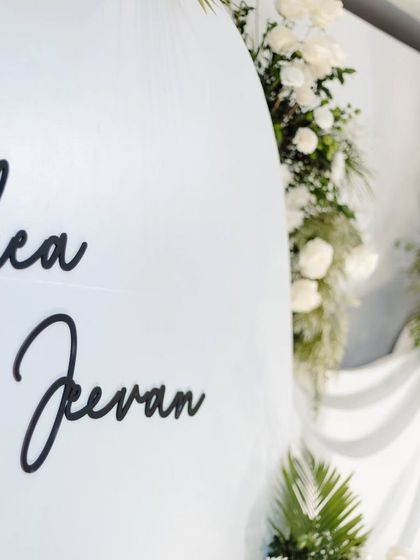 Sachin Sherigar - Full-Service Wedding Decor & Design The Personal Touch: Custom Details & Signage photo 14