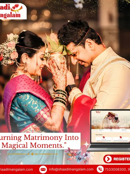 We specialize in turning matrimony into magical moments. This couple, participating in a traditional ritual, showcases the beauty and sanctity of the bonds we help create.