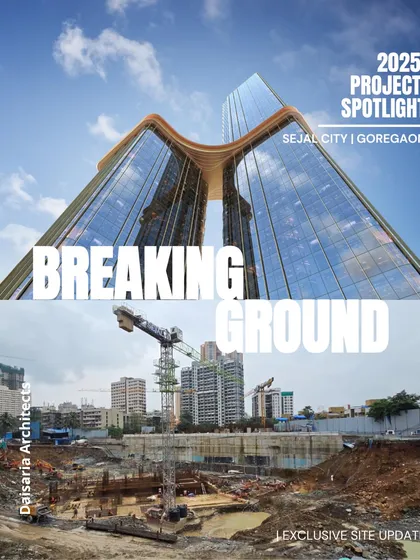 We believe in showing our process from start to finish. Here you can see our render for the Sejal City towers in Goregaon side-by-side with the actual construction site. This is where the digital dream begins to take shape in concrete and steel, a critical moment in bringing a new landmark to life.
