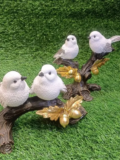 The bird family showpieces look beautiful when arranged together on a center table or shelf.