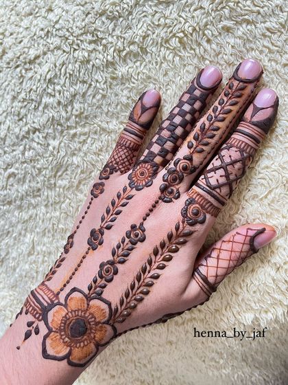 Another angle of the multi-pattern design, showing the beautiful combination of different textures and styles.