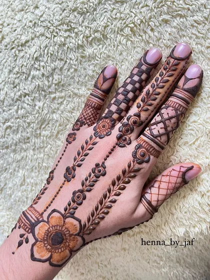 Another angle of the multi-pattern design, showing the beautiful combination of different textures and styles.