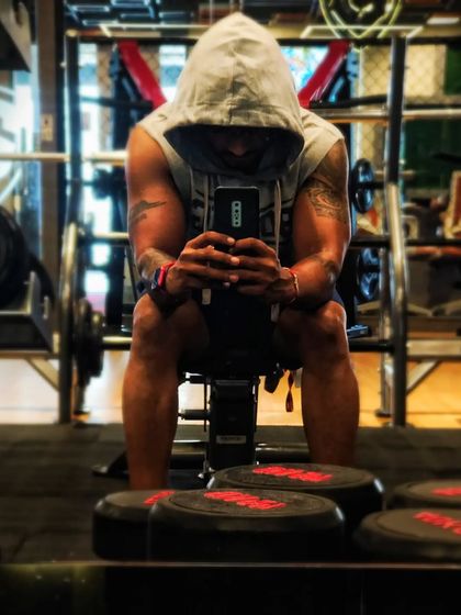 A quiet moment in the gym. I believe in myself and the process, and I bring that same belief to my clients' training.