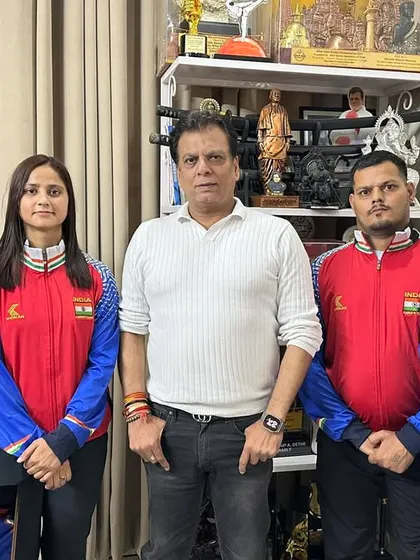 Seeing off KIO India players at my office before they depart for the USA Open Karate Championship in Las Vegas. I personally wish them the best for a medal-winning performance.