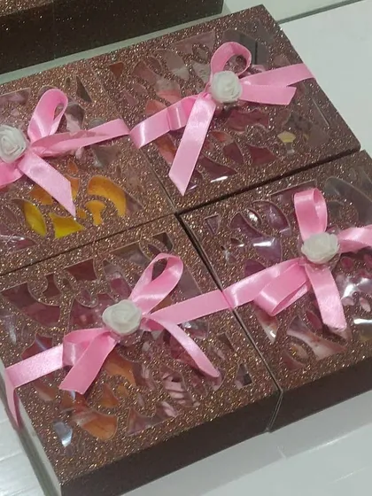 Here are the soap boxes all wrapped up with pretty pink ribbons. They make such a beautiful and unique gift for birthdays or any special occasion.