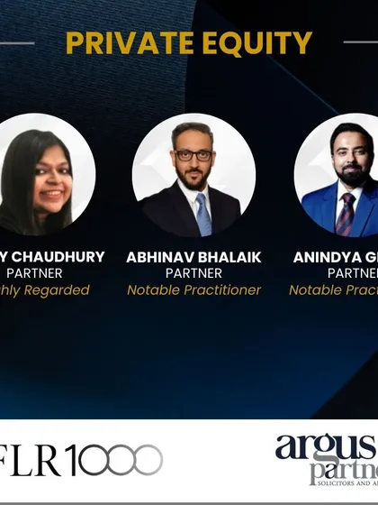 Our partners have been recognized as 'Highly Regarded' and 'Notable Practitioners' in Private Equity by IFLR1000 for 2024.
