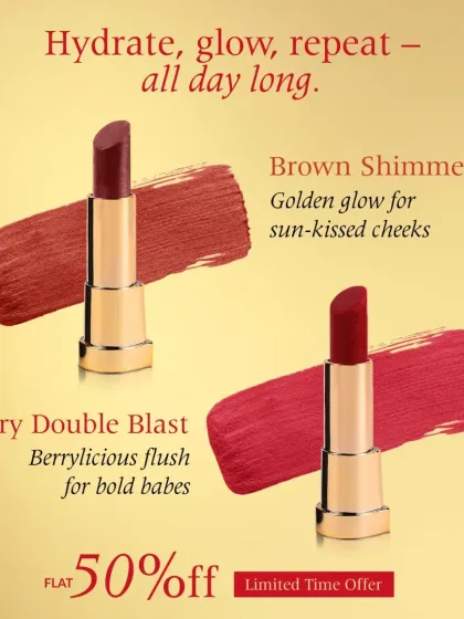 Get a sun-kissed look with our Brown Shimmer or a bold, berrylicious flush with Berry Double Blast. My tints are designed to hydrate and glow all day long, giving you color that feels as good as it looks.