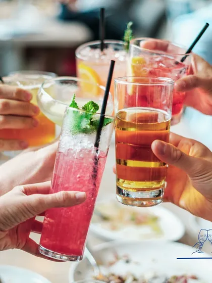 Cheers to good times and great company. We love seeing guests enjoying our colorful and refreshing creations, which are always a central part of any social gathering.