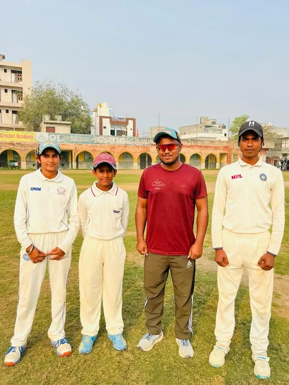Three centuries in a day! Tanisha (101), Pranav (140), and Ajay (150). An incredible day of batting.