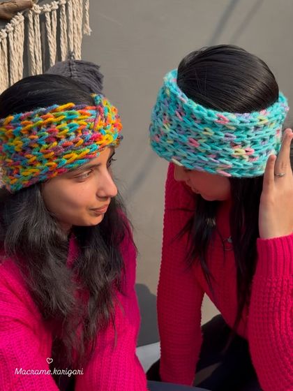 Our cozy crochet headbands are a great alternative to winter caps. They are handmade with thick, soft yarn in a variety of vibrant, multi-color patterns to brighten up any cold day.