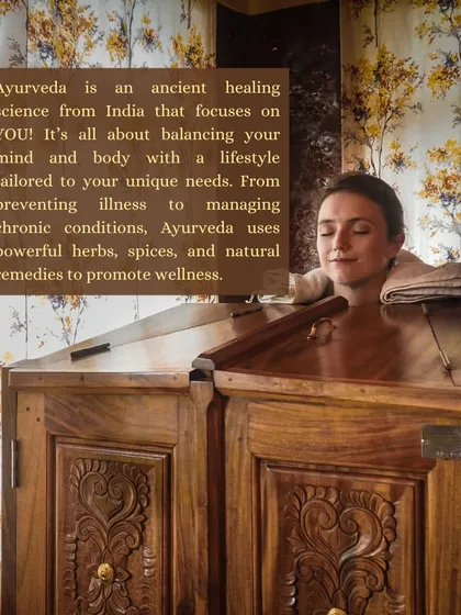 A guest experiences Swedana, an Ayurvedic herbal steam therapy. This treatment helps to open the pores, detoxify the body, and relax the muscles, and is a key component of our wellness retreats.
