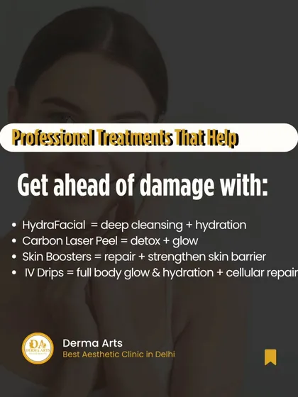 Professional treatments that help you get ahead of summer skin damage. This list includes HydraFacial, Carbon Laser Peel, and Skin Boosters.