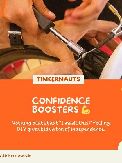 Nothing beats that "I made this!" feeling. DIY projects, like servicing this bicycle, give kids a huge boost of confidence and a ton of independence.