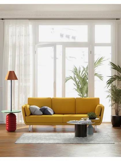 From our 'Bernard and friends' collection, this handcrafted wooden lamp and side table bring a sense of warmth and natural form into the home. The collection is defined by its appreciation for craftsmanship, materiality, and timeless shapes.