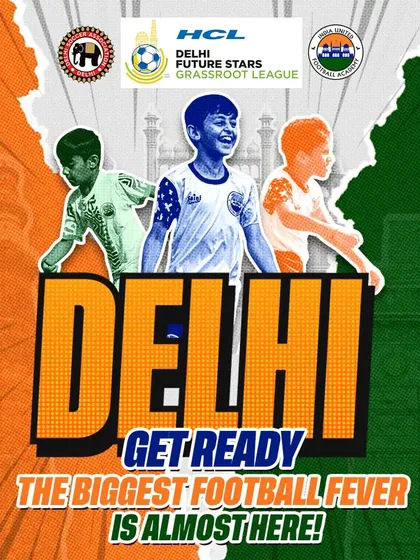 Delhi, get ready. The biggest football fever is almost here. This graphic, featuring the logos of our partners, reinforces the scale and collaborative effort behind the league.