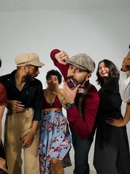 The playful side of my crew. We don't take ourselves too seriously, and that sense of fun is a big part of our creative process.