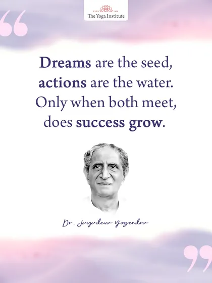 Dreams are the seed, actions are the water. Only when both meet, does success grow. Your vision needs your effort to become a reality.