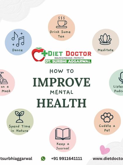 Here are more ways to improve your mental health. Simple acts like dancing, meditating, spending time in nature, or cuddling a pet can significantly boost your mood and reduce stress.