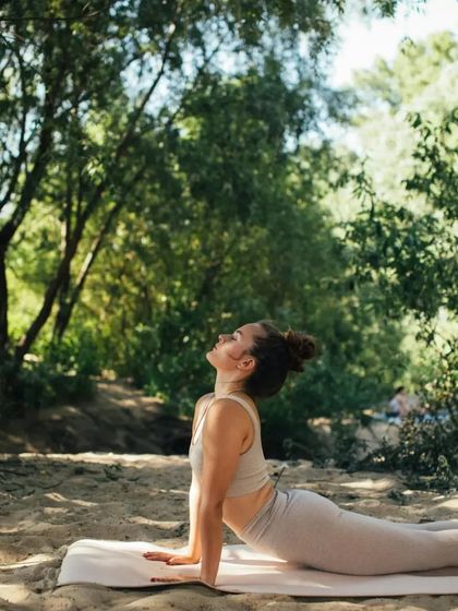 The Cobra Pose, or Bhujangasana, strengthens the spine and opens the chest. Regular practice can help tone the muscles supporting the breasts, enhancing their natural shape.
