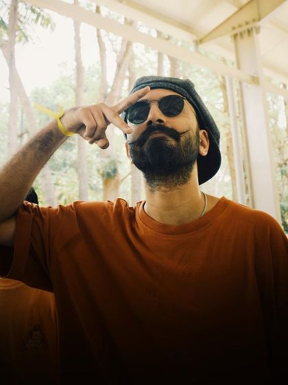 A close-up portrait from a dance event, capturing the vibe. Even in a crowd, I can deliver a strong, confident look for the camera.