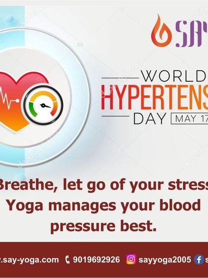 On World Hypertension Day, we remind you that yoga is one of the best ways to manage your blood pressure. By calming the nervous system and reducing stress, practices like gentle asana and pranayama support heart health.