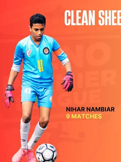 Celebrating our U13 goalkeeper, Nihar Nambiar, who kept 9 clean sheets during the Leno Premier League season.