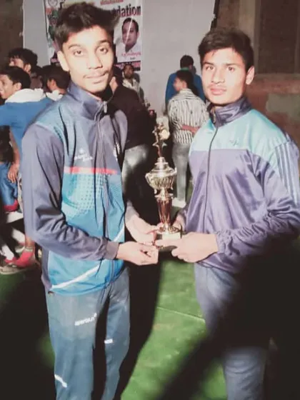 Our players holding the runner-up trophy after a hard-fought tournament. Every competition is a valuable learning experience for the team.