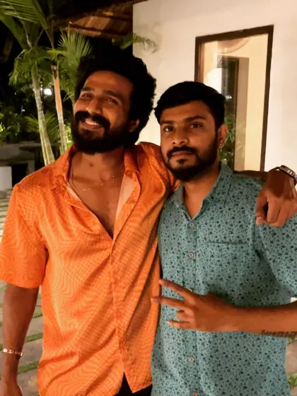Celebrating with actor Vishnu Vishal at his private birthday party. I specialize in creating the right atmosphere for exclusive events, making sure the music is perfect for the host and their guests.