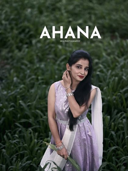 A classic portrait pose from the "Ahana" series, where the model is looking directly at the camera, creating a strong and engaging image.