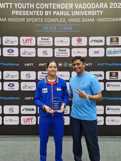We take immense pride in seeing our players compete on the world stage. Here is our player Ananya Chande representing India at the WTT Youth Contender event in Vadodara. This is a testament to her dedication and the high-level professional coaching we provide to help players reach their international dreams.