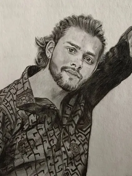 This follower sketch captures a stylish pose. I work to bring out the personality of the subject in every drawing.