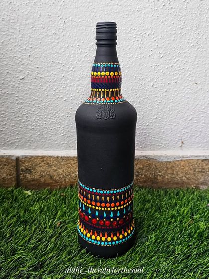 Nidhi - Hand-Painted Home Decor & Accents Upcycled Bottle Art photo 19