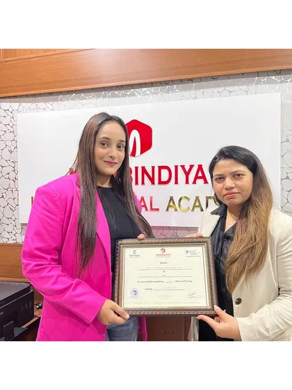 A big congratulations to our graduate on her certification. Her hard work and passion have paid off.